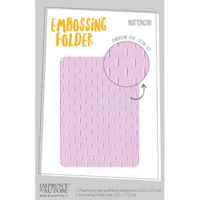 Impronte d’Autore Mattoncini Embossing Folder - Mauerwerk